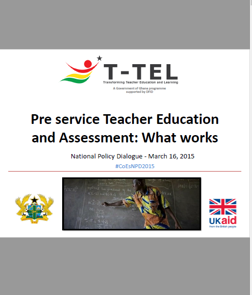 Presentation_Pre service teacher education and assessment_What works